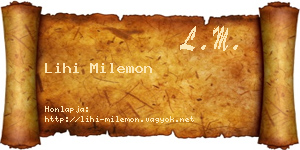 Lihi Milemon névjegykártya